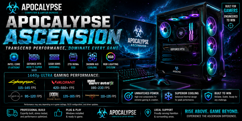 Apocalypse Ascension Gaming PC Hamilton