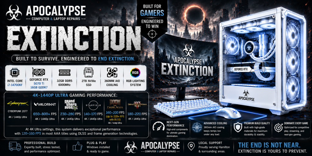 Apocalypse Extinction Gaming PC Hamilton 