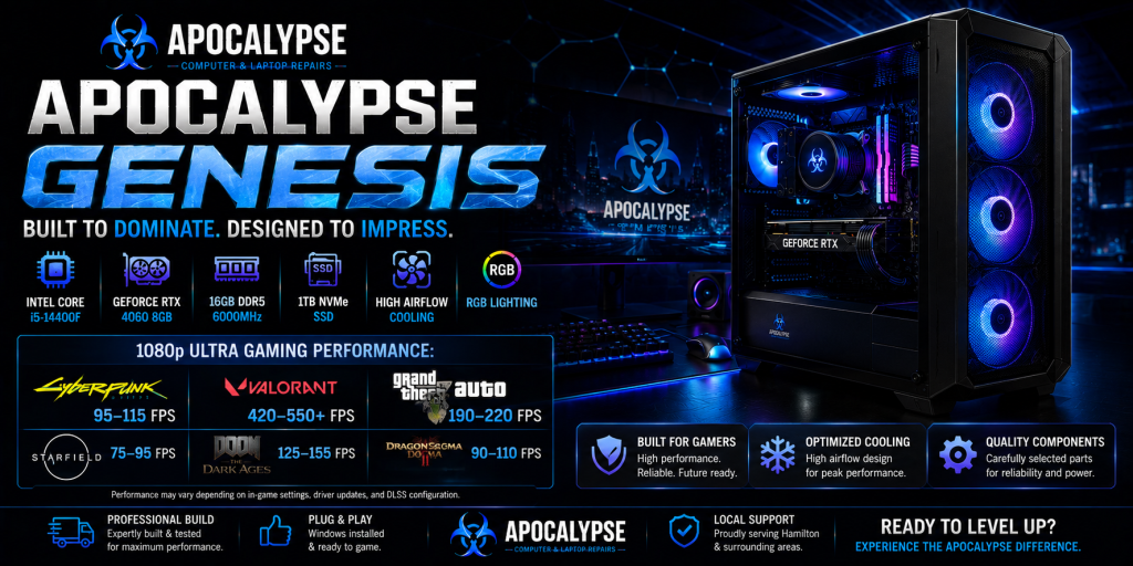 Apocalypse Genesis Gaming PC Hamilton