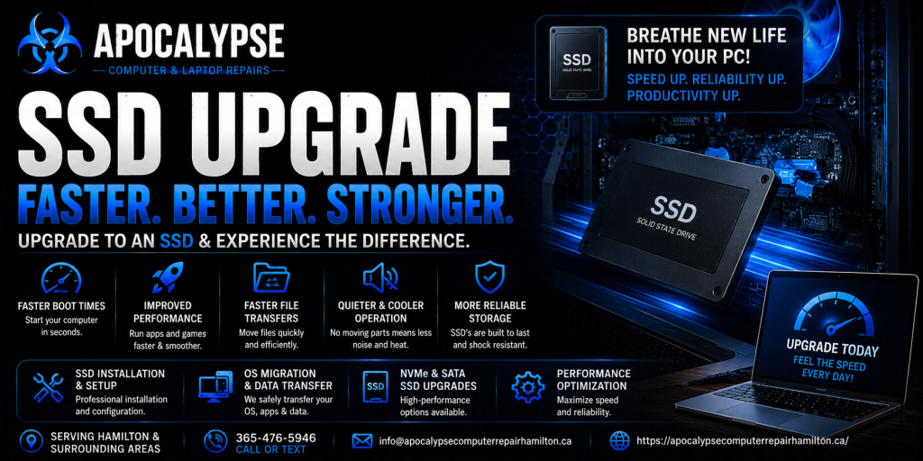 SSD Upgrade Hamilton 